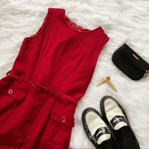 Trio New York Dresses & Skirts - Vintage Trio New York Red Button Down Dress